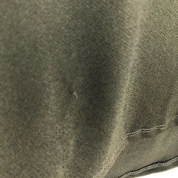 Olive Green Ruffle front blouse size: 1X - Picture 7 of 9